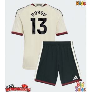 Manchester United Patrick Dorgu #13 Replica Third Stadium Kit for Kids 2026-27 Short Sleeve (+ pants)